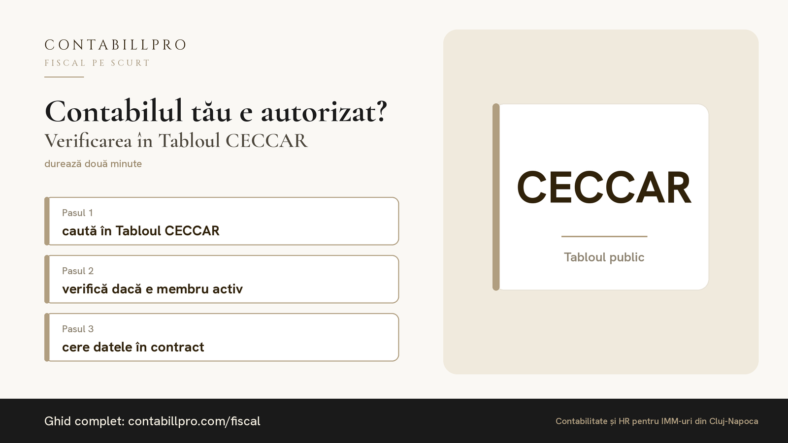 Cum verifici dacă cine îți ține contabilitatea este autorizat CECCAR
